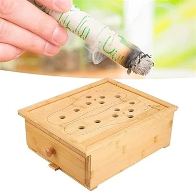 Bamboo Foot Moxibustion Box